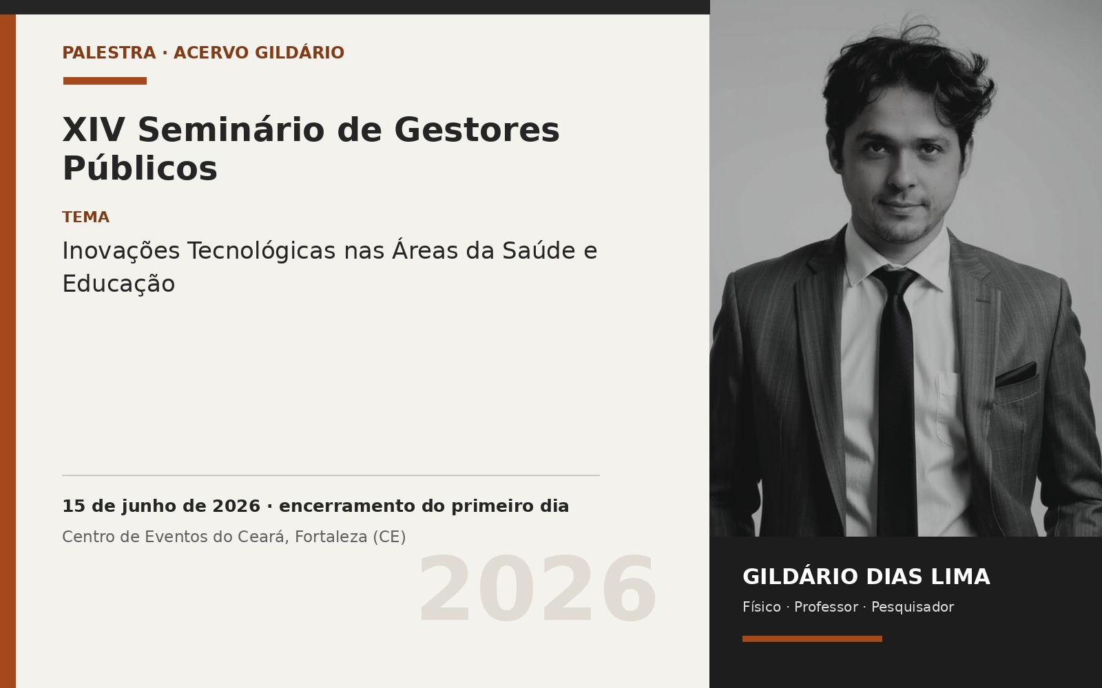 Tecnologia em saúde e educação no XIV Seminário de Gestores Públicos