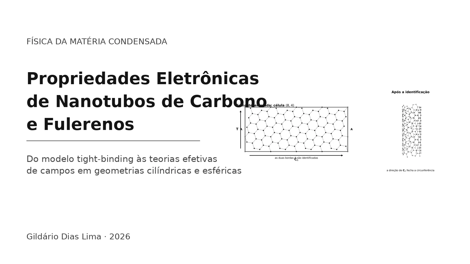 Propriedades Eletrônicas de Nanotubos de Carbono e Fulerenos